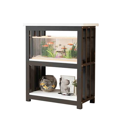 Fish Tank Stand,Versatile Fish Stand for 5-40 Gallon Aquariums - Display Rack & Reptile Shelf, Sturdy Cabinet for Home Storage & Organization, Perfect for Aquatic Enthusiasts - color: D, size: 80x40cm(31 1/2"x15 3/4")