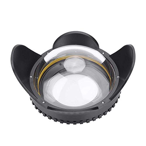 Sea frogs Dome Port Lens, 67mm Fisheye Wide Angle Lens Shade Underwater Camera Housing Case 60m Waterproof Underwater Dome Port Housing