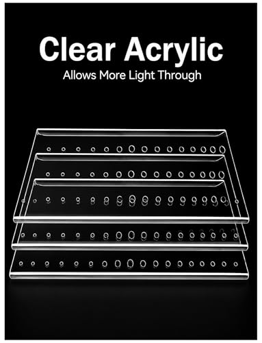 C Acrylic Fish Tank Sliding Cover with Fresh Air Holes, Anti-Jump Design, 35x35.4cm, Light Transmissive, Perfect for 3/4/5mm Aquariums, Durable and Easy to Clean