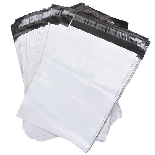 Large Poly Bags for Shipping [100 Pack] Water Resistant Self Sealing Package Mailing Envelopes #4 (10" x 13") - size: #4 [10"x13"]