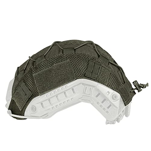 IDOGEAR Tactical Helmet Cover for Fast Helmet Covers Airsoft Military Paintball Hunting Shooting Gear - color: Ranger Green