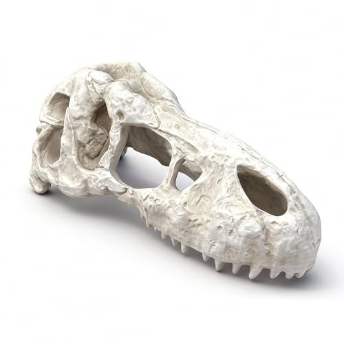 Animal Skull Aquarium Tank Decorations, Reptile & Amphibian Habitat Hideouts, Dinosaur T-Rex Dragon Decor Accessories for Fish, Lizard, Gecko