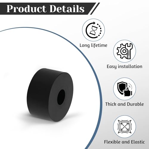 8 PCS Multi Purpose Rubber Spacer, 1-1/5" OD x 3/8" ID x 3/5" Thickness Rubber Washers for Screws, Anti Vibration Pads for Bolts, Car, Boat, Home (30 * 10 * 15mm) - size: 1-1/5" OD x 3/8" ID x 3/5" Thickness