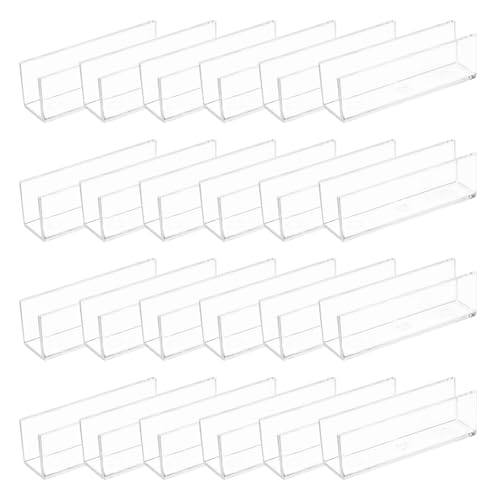 uxcell 24Pcs Plastic Glass Connector, Suitable for 12mm Thick 180 Degree Glass to Glass Clamp, Fixing Bracket Rimless Clip Holder for Aquarium Fish Tank Display Shelves, Transparent - color: Transparent, size: 12 mm