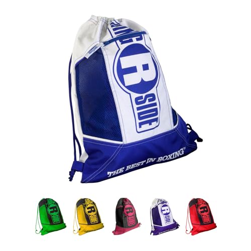 Ringside Boxing Glove Cinch Sack - Lightweight Gym Bag, Blue/White - color: Blue/White