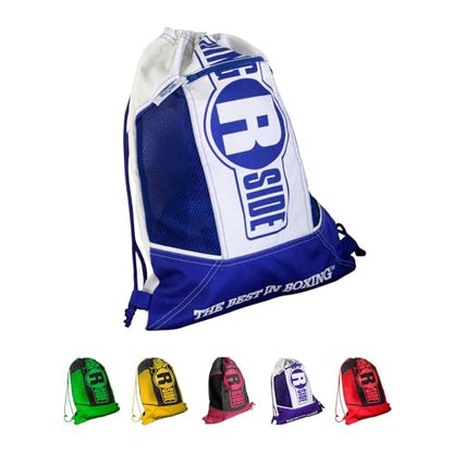 Ringside Boxing Glove Cinch Sack - Lightweight Gym Bag, Blue/White - color: Blue/White