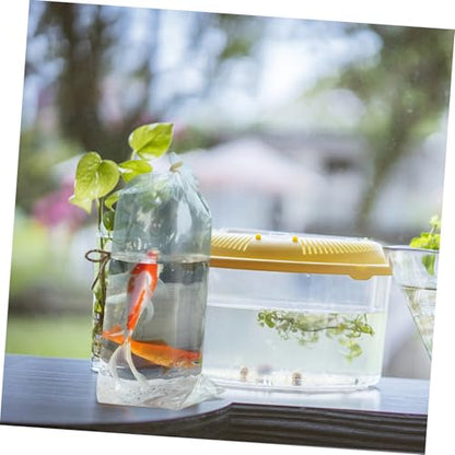 Cabilock 50PCS Fish Transport Bags Leakproof Oxygenated Packaging for Fish Aquatic Transparent Design for Easy Monitoring for Aquariums Pet Stores