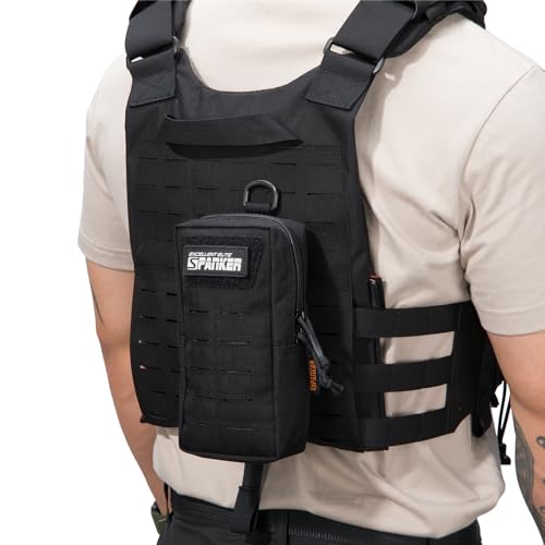 EXCELLENT ELITE SPANKER Tactical MOLLE Pouch EDC Utility Pouches Gadget Organizer Phone Holder Waist Bag Tool Pouch - color: Black