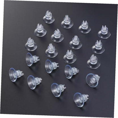 Cabilock 18pcs Fish Tank Hose Holder Clips with Rubber Suction Cups, Aquarium Airline Tube Clips for Air Pump Accessories, Sturdy Aquarium Organizer for Freshwater and Saltwater Tanks