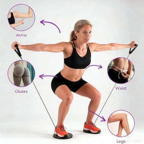Waist Sculptor, 2026 New Lovely Waist Twister Machine Exercise with Arm Bands, Adjustable Ab Twister Board Twisting Waist Disc for Legs, Buttocks, Hip Exercise Training, Shaping the Body - color: Green