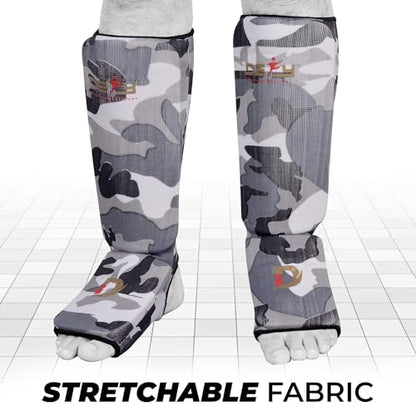 DEFY Shin Instep Foam Padded Shin Guard Protector Shin Support MMA Foot Protection Kickboxing