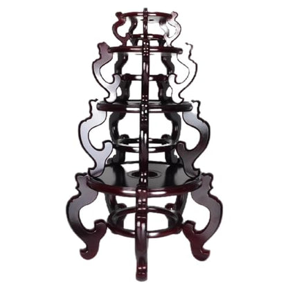 Oriental Rosewood Fish Bowl Stand (7.5" W X 5" H)