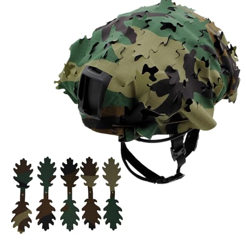 Tactical Helmet Cover Breathable Mesh Camo Camouflage Helmet Cover Great for Tactical Military Gear Combat Fast Helmet - color: US4