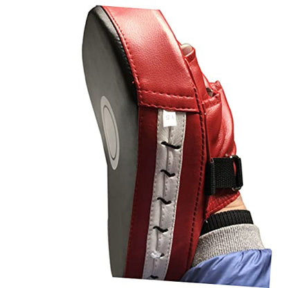 1pair Handheld Boxing Taekwondo Training Pad MMA Focus Target for Kickboxing Karate Kung Fu and Sparring Red Black Quality No Harmful Substances