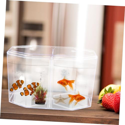 Box Small Separation Incubator Mini Divider Hatchery Landscape Isolating for Decorative Household Goldfish Octopus Spawning Desktop Tool Breeder Clear Micro Aquarium Isolation