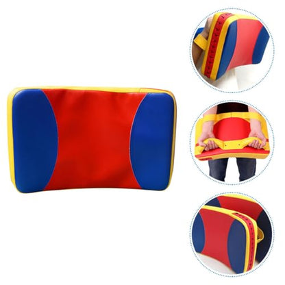 YARNOW Taekwondo Kicking Pad Punching Hand Paddle Thickened Kickboxing Training Shield Large Three-Color Curved Strike Target for Martial Arts Practice
