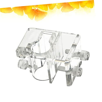 NOLITOY 3pcs Acrylic Aquarium Water Clamp Holder Fish Tank Fixed Pipe (Size s 5-20mm)