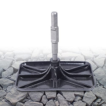 Heavy Duty Tamper Tool, 12.2" x 8.26" Handle Steel Tamper Machine, Detachable Garden Sand Stone Dirt Ground Tamper for Leveling Smoothing Surfaces, Gravel, Asphalt, Driveway