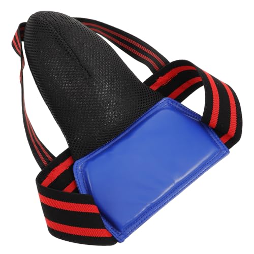 Abaodam Men’s Boxing Groin Protector Cup Blue Athletic Pelvic Guard Boxing Sparring Gear Suitable for Taekwondo Karate MMA Combat Sports Training