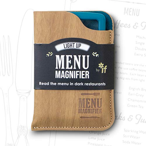 IF IF Light Up Menu Magnifier-Aqua, Turquoise, One Size