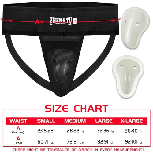 Groin Protector Cup Men, Boys Youth - color: Black, size: X-Large