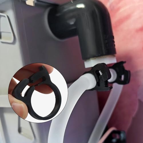 Murtenze 20 Pack Double Gripping Nylon Hose Clamps, Adjustable Plastic Snap Grip Hose Clamps for Connecting Fastening Pipes (25.5-27.5mm (1inch)) - size: 25.5-27.5mm (1inch)-20Pcs