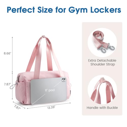 G4Free 14 Inch Mini Small Gym Bag for Women - color: Pink