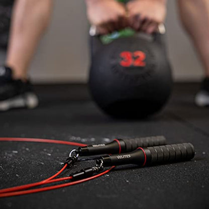 Velites - Earth 2.0 Replacement Jump Rope Cable - 4mm Standard Crossfit Speed Rope Wire for Fitness and Training - style: Speed Red 2.5 mm