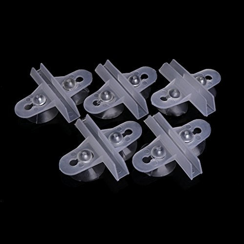5 Pack Aquarium Isolation Plate Fish for Tank Divider Clip 1.2in Suction Cup Dividers Holder Bracket Plastic Sheet Holde Aquarium Heater Light Thermometers Gravel Sand Decorations