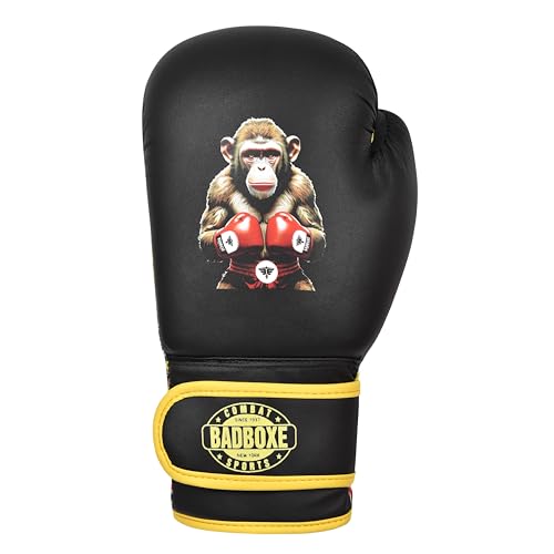 Kids Boxing Gloves 6oz | Boxing Gloves for Kickboxing Muay Thai MMA | Bag Gloves for Punching Bag - color: Monkey Bl