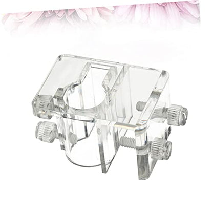 DOITOOL 2pcs Aquarium Water Holder Clip Clamp for Fish Tank Fixed Clamp Screw Adjustment (5-26mm)