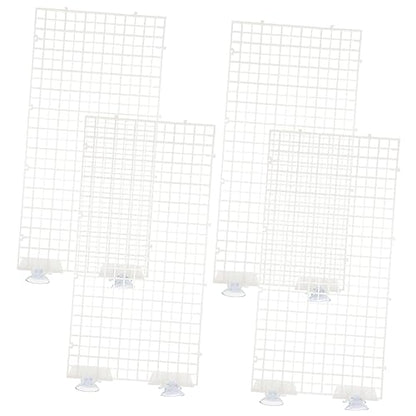 Aquarium Isolation Panel Lattice Plate Set 4pcs 30x15cm Suction Cups for Fish Tank Divider Spliced Aquarium Supplies Random Color