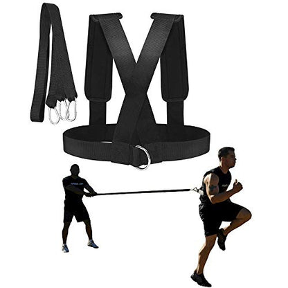 Sled Harness Workout Resistance and Assistance Trainer Physical Training Resistance Rope Kit Improving Speed, Stamina and Strength - color: 13.1FT