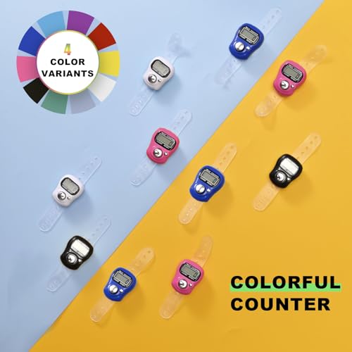 12pcs Electronic Finger Counter, 5-Digit Number Count Clicker Resettable - color: 12pack