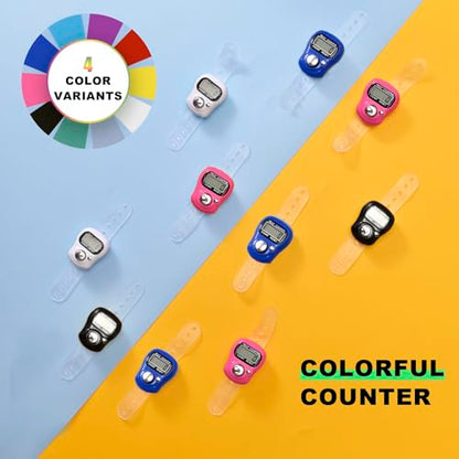 12pcs Electronic Finger Counter, 5-Digit Number Count Clicker Resettable - color: 12pack