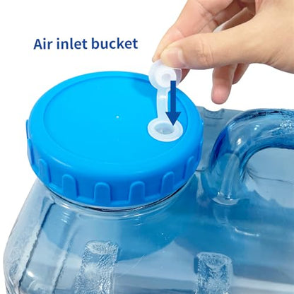 2.6 Gallon Camping Water Container with Spigot, BPA Free Portable Water Jug, No Leakage Emergency Water Storage Tank for Camping, Vehicle, Car, Outdoor Hiking, Picnic