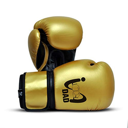 Ultimate - I Boxing Dad - Kids Boxing Gloves MMA Boxing Muay Thai Bag Work - color: Gold, size: 4 Oz