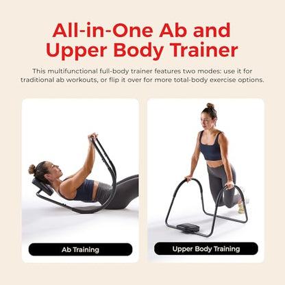 Sunny Health & Fitness Ab machine Ab Workout Machine Adjustable Ab Trainer - color: Black