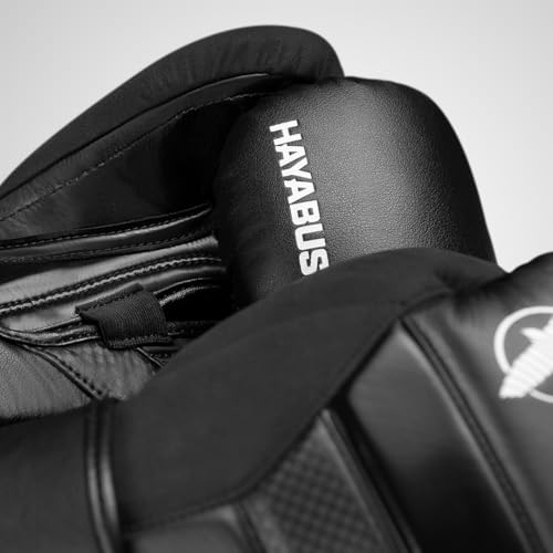 Hayabusa T3 Boxing Gloves - Sparring | Sparring Gloves, Muay Thai Gloves, Kickboxing Gloves, Heavy Bag Gloves, Boxing Gloves for Men and Women, Boxing Gloves - color: Black, size: 12oz