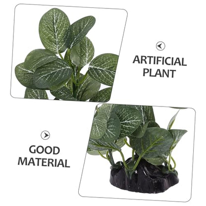 PRETYZOOM Realistic Artificial Aquarium Plants Plastic Water Grass Decor for Fish Tank Vibrant Aquatic Landscape Ornament with Base for Betta Hiding Spots Easy