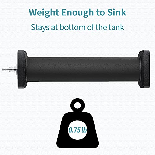 Pawfly Aquarium 8 Inch Air Stone Cylinder for Larger Pump Bubble Diffuser for Outdoor Pond Garden Circulation System and Large Fish Tanks - size: 8 Inch