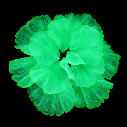 FRCOLOR Lifelike Silicone Aquarium Plant Ornament, Artificial Water Grass Decoration for Fish Tank Landscape, Green Simulation Aquatic Plant for Freshwater and Saltwater Aquariums
