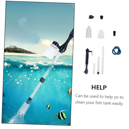 Toddmomy Automatic Aquarium Water Changer and Gravel Vacuum Cleaner Electric Fish Tank Water Cleaner Sand Siphon Tool for Home Aquarium Maintenance