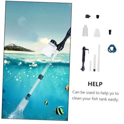 Toddmomy Automatic Aquarium Water Changer and Gravel Vacuum Cleaner Electric Fish Tank Water Cleaner Sand Siphon Tool for Home Aquarium Maintenance