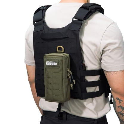 EXCELLENT ELITE SPANKER Tactical MOLLE Pouch EDC Utility Pouches Gadget Organizer Phone Holder Waist Bag Tool Pouch - color: Ranger Green