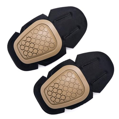 G3 Tactical Knee Pads Khaki | 1 Pair Protective Knee Pads Inserts for Tactical Airsoft Paintball Hunting Combat Military Pants - color: Khaki