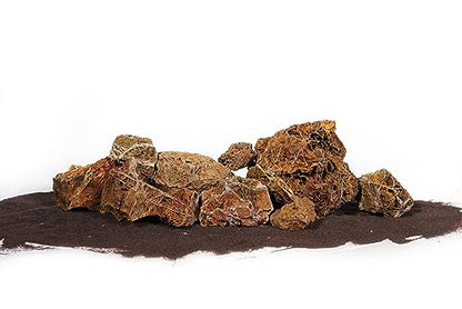 Maple Leaves Stone Natural Rocks (18lbs, 3~9 inches,9pcs) for Aquarium, Paludarium, Terrariums, Decorative of Forest Creeks, lakesides, and Streams - size: 14 Maple Leaves Stone(3-9 inches,18lbs)