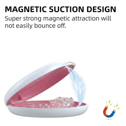 ARGOMAX Retainer Case with Silicone Liner, Magnetic, White - color: White