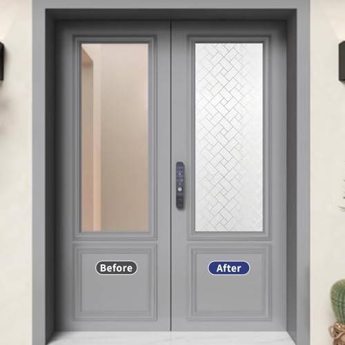 Window Privacy Film with Tool, Static Cling Frosted Glass Window Film, Non-Adhesive Window Clings Sticker, Heat Control UV Blocking for Bathroom Home Office, 23.6 x 78.7 Inch - color: Frosted, size: 23.6 x 78.7 Inch