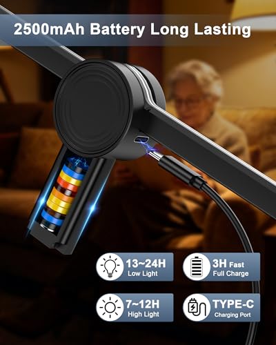 Neck Magnifying Glass with Light Hands Free,10X Large Lighted Magnifying Glass with 3 Modes,Full Book Page Magnifiers Flexible Gooseneck Magnifier for Close Work Reading Sewing Senior with Aging Eyes